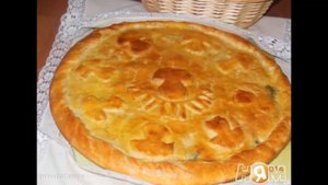 Дрожжевой пирог с грибами