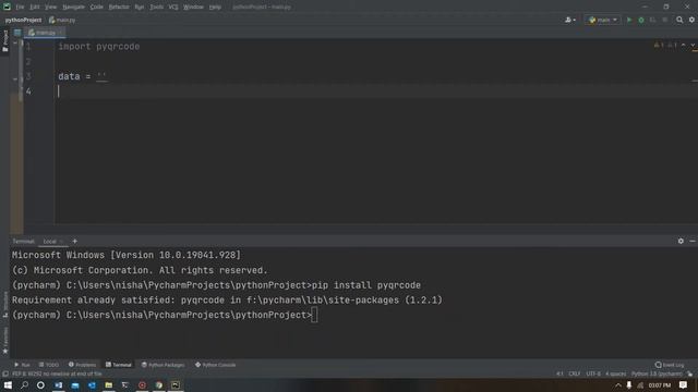 QR Code In 3 lines of Python Code | Generate  QR Code Easily Using Python | Python miniProject