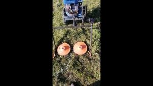 Покос травы, мотоблок и косилка КРН (аналог Заря)