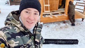 Утепление и отделка бани из бруса. Устройство слива в моечной. Баня 4 на 6 из бруса в Сыктывкаре