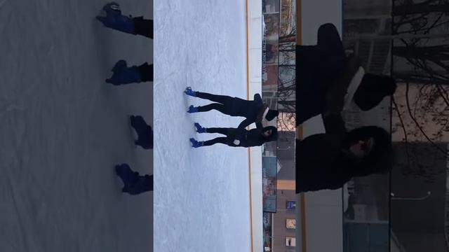 swinging on ice