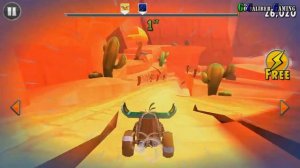 Angry Birds GO! Android Walkthrough - Part 26 - STUNT: Track 3 - Chuck