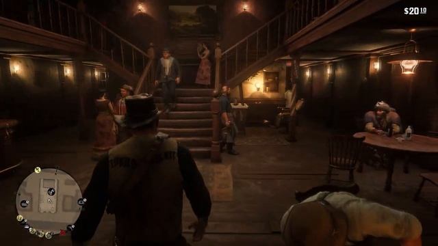 Red Dead Redemption 2 - Старая любовь 2. Незнакомец в шапке енота. Обыскать гостиницу