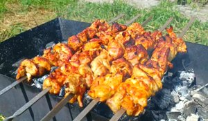 Куриный шашлык? Рецепт куриного шашлыка на мангале? Рецепт - бомба❗
