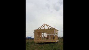 Лаги потолка, коньковый прогон, стропила