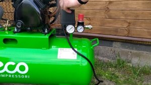 Компрессор ECO AE-705-B1 обзор, распаковка, первый запуск