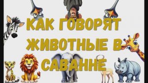 Как говорят животные в саванне. Саванна. Звуки животных.