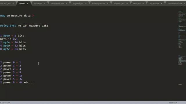 Chapter 16: How to measure data in Java Language |BASIC OF JAVA|JAVA FOR BEGINNERS|LEARN JAVA(Hindi смотреть онлайн