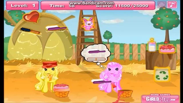 Детский сад для пони. Детская игра. Kindergarten for pony. Kids games.