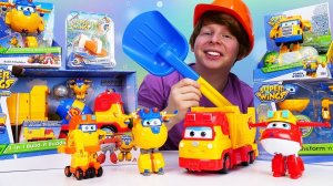 Супер Крылья Джетт строят огород Мончичи! Новые игрушки и веселые игры в шоу для детей Hey, Toys!