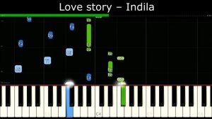 Love story – Indila [Easy Piano Tutorial] | SHEET MUSIC + MIDI 🔥