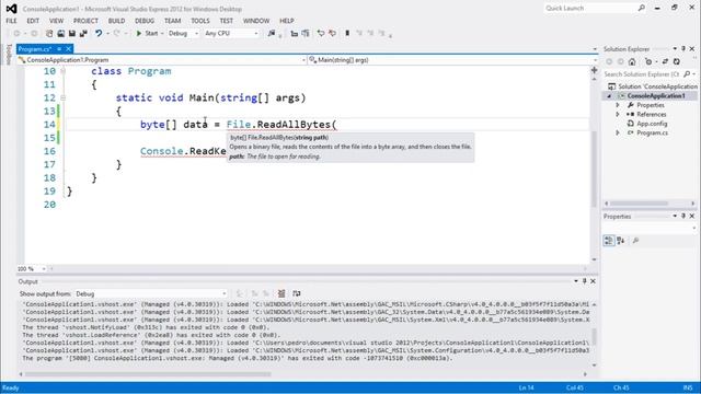 C# IO Tutorial #7 - File.ReadAllBytes смотреть онлайн
