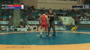 ЧР-18. Вольная. 57 кг. 1/2 финала. Заур Угуев - Исмаил Гаджиев