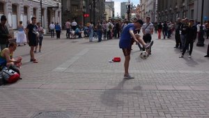 Футбольный фристайл(Москва Арбат)