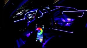 Atmosphere lamp 18 в 1, светодиодная лента для автомобили 64 цвета