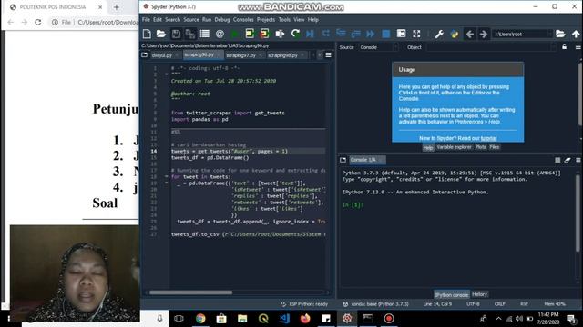 UAS Sistem tersebar - Mengambil data dari twitter смотреть онлайн