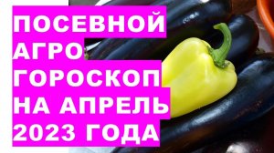 Посевной агрогороскоп на апрель 2023 года. Посівний агрогороскоп на квітень 2023 року