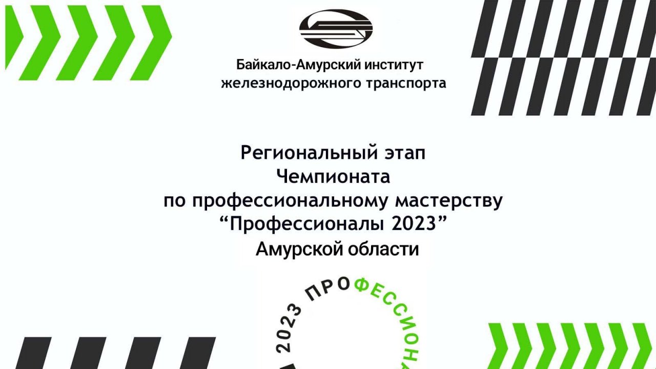 Региональный этап Чемпионата по профессиональному мастерству "Профессионалы" Амурская область