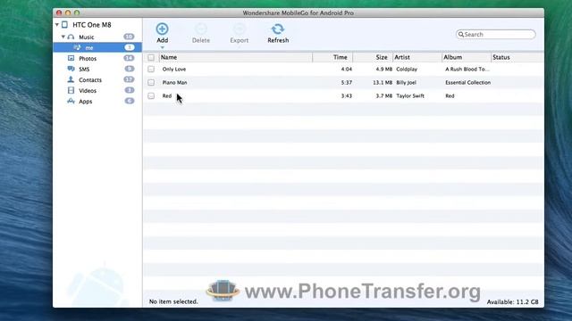 How to Manage Playlist from HTC One M8 on Mac by MobileGo for Android Mac Version? смотреть онлайн