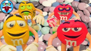 M&M's - ЗЛАЯ ВЕРСИЯ КРАСНОГО И ЖЁЛТОГО   Лепка из пластилина   #Avipi