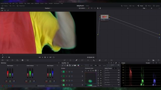 Как убрать задний фон из видео (зеленый фон)\ Как убрать хромакей? Davinci Resolve #davinciresolve смотреть онлайн