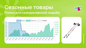 Продажи палок для скандинавской ходьбы на Ozon. Аналитика маркетплейса