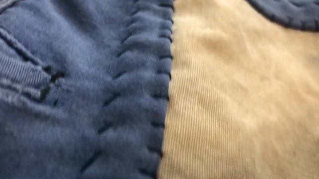 SASAKI-JIRUSHI/French vintage moleskin patchwork blue pants/【佐々木印】ビンテージ×リメイク　パッチワーク　ワークパンツ（モールスキン ）