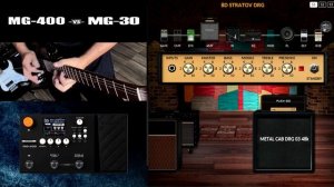 NUX MG 400 vs MG 30 Comparison - Lead Tone / Stratovarius Distortion style