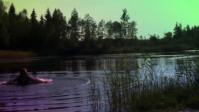 карьер песчаный осенью