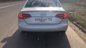 Раздвоенный выхлоп для Audi a4b8 Звук выхлопа