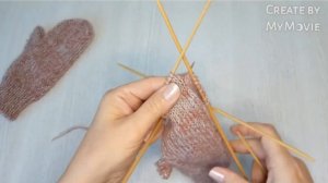 Варежки для девочки 7 лет