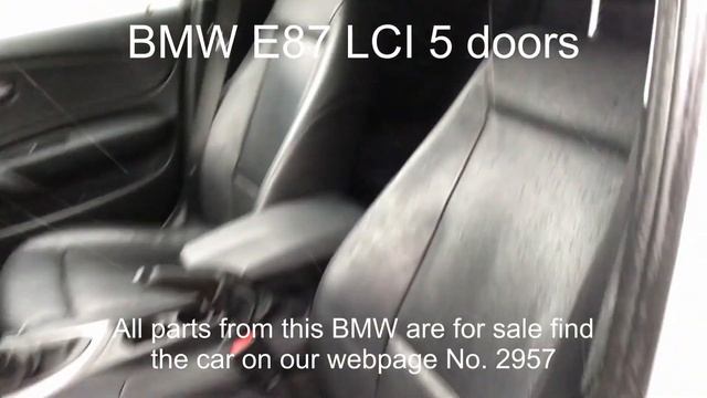 BMW E87 LCI 5 doors 118D N47 2007 model 2.0L 143HK