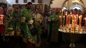 фрагмент вечерней службы, клирос, величание- Вход Господень в Иерусалим, 8 апреля 2017г.