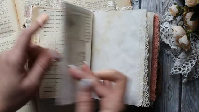 Junk Journal. "Portrait of a lady" collection. SOLD Обзор двух дажнковых блокнотов смотреть онлайн