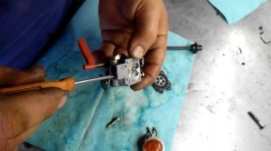 Ремонт карбюратора Stihl FS152 бензокоса не оригинал