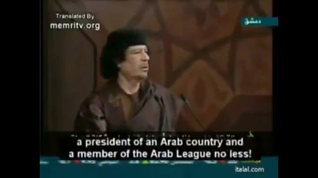 Речь Каддафи. Kaddafi's Speech.