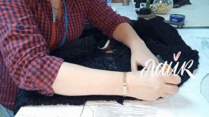 Пошив куртки из каракуля. Детали-верхний воротник.