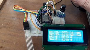 FLProg - Штатный и альтернативный блоки LCD дисплея.