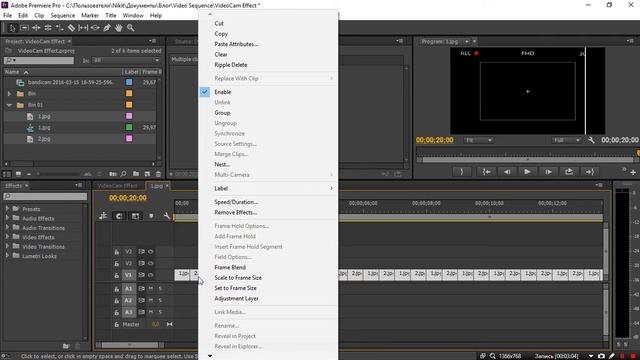 12# Premiere Pro - Как сделать эффект видеокамеры в Премьере смотреть онлайн