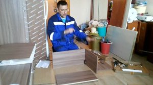 Сборка и установка кухни. Часть 1 - Сборка навесного шкафа.