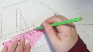 Построение линий уровня. Видео 3. Построение профильной прямой уровня.