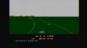 Super-Ferrari (1983) - Atari 2600 - Gameplay - Bei jeder Wetterlage