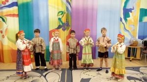 Оркестр народных инструментов в детском саду."Долговязый журавель"-русская народная песня.