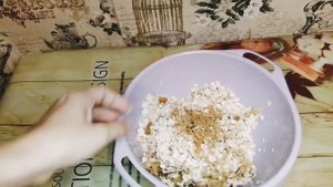 Овсяное ПП печенье с яблоком и корицей