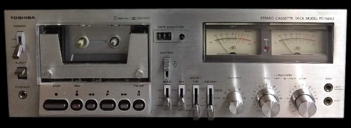 Toshiba 5460 Кассетная дека Проигрыватель Рекордер Стерео Hi-Fi Винтаж-ЯПОНИЯ-1978-ГОД