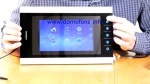 Подключение и просмотр меню видеодомофона «HDcom S-108»