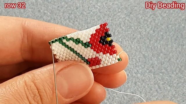 Poppies bracelet/Summer flowers bracelet/Even count peyote/Simple and elegant jewelry/DIY Tutorial смотреть онлайн