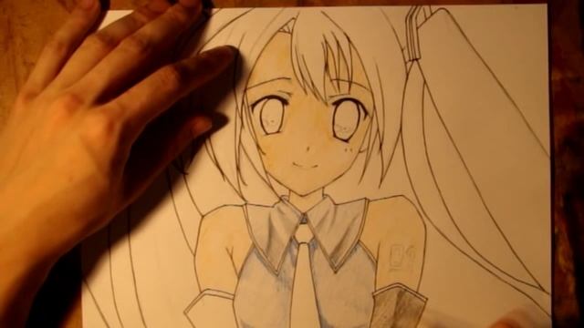 Как нарисовать Аниме. Хатсуне Мику Hatsune Miku смотреть онлайн