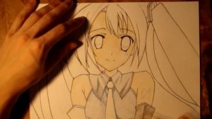 Как нарисовать Аниме. Хатсуне Мику  Hatsune Miku