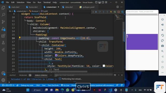 Rotated / Flip Container / Card in | Flutter | Deeply Explained